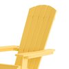 Flash Furniture Yellow All-Weather Folding Adirondack Chairs, 2PK 2-JJ-C14505-YLW-GG